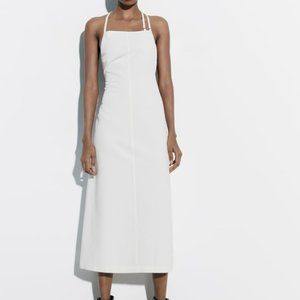 COPY - Zara Open Back Linen Blend Dress size M